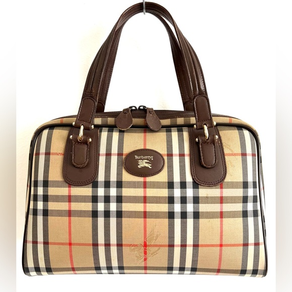 Burberry | Bags | Burberrys Vintage Nova Check Boston Bag | Poshmark